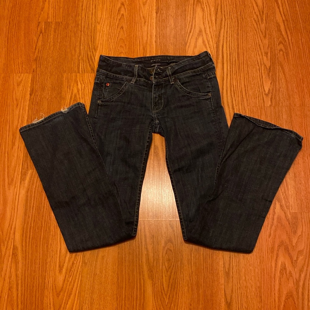 Hudson Vintage Dark Wash Denim Flare Leg Sz. 25 in GUC!